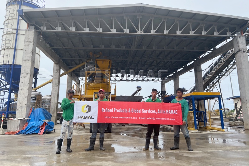HAMAC Equipment at a Philippine Concrete Block Production Site