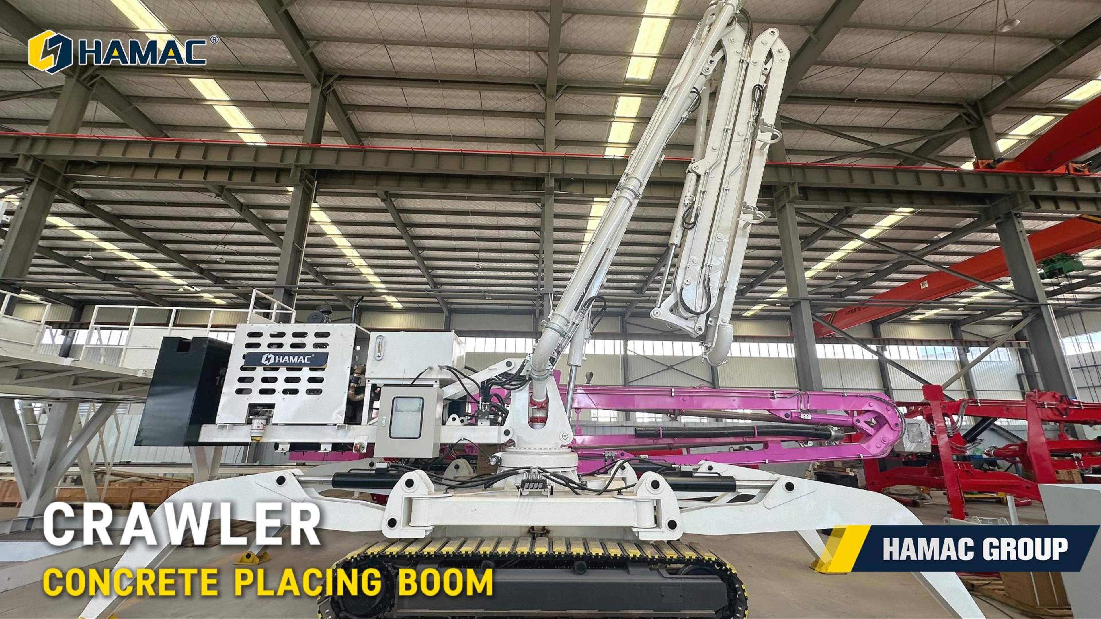 HAMAC Crawler Concrete Placing Boom Video and Features